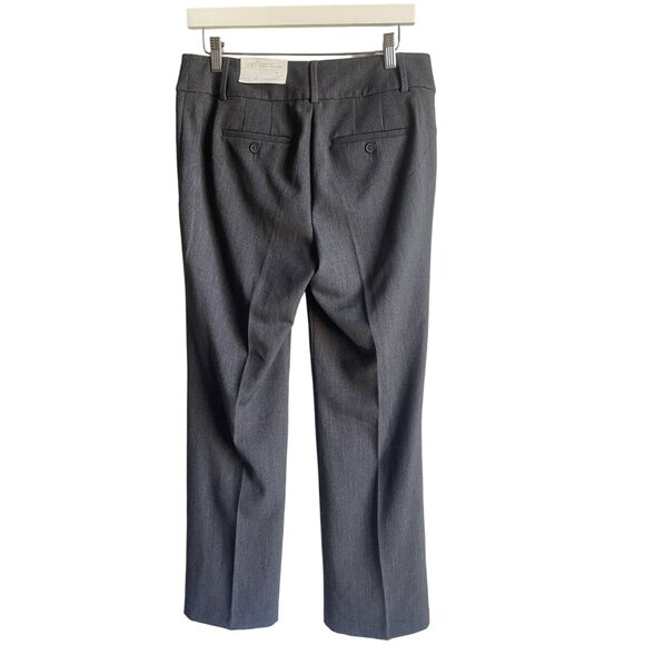 New! LOFT Outlet Size 4 Charcoal Gray CurvyFit Dress Trousers Straight Leg Stret - Picture 2 of 10